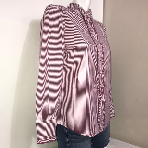 Harve Benard Candy Striped Cotton Button Up Shirt - Picture 6 of 9